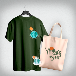 KIT Camiseta + Eco Bag + Adesivo