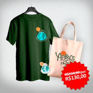 KIT Camiseta + Eco Bag + Adesivo