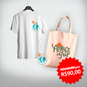 KIT Camiseta Infantil + Eco Bag + Adesivo